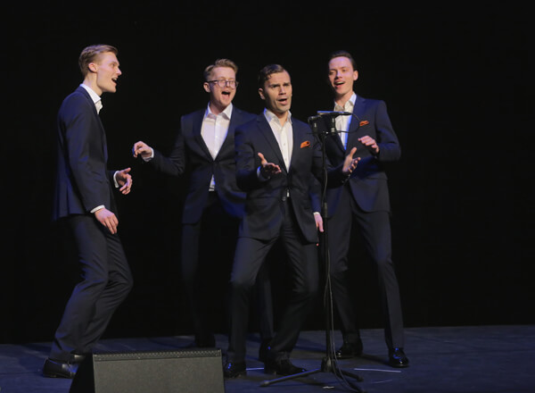 Performing at the SNOBS 2019 convention